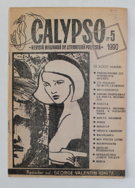 CALYPSO - REVISTA BILUNARA DE LITERATURA POLITISTA , NR. 5 , 1990