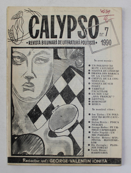 CALYPSO - REVISTA BILUNARA DE LITERATURA POLITISTA , NR. 7 , 1990