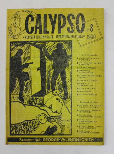 CALYPSO - REVISTA BILUNARA DE LITERATURA POLITISTA , NR. 8 , 1990