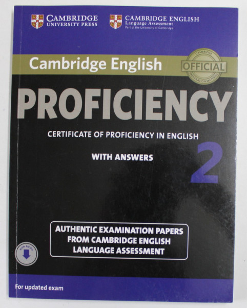 CAMBRIDGE ENGLISH PROFICIENCY  2 , WITH ANSWERS , CERTIFICATE OF PROFIECINECY IN ENGLISH , 2015