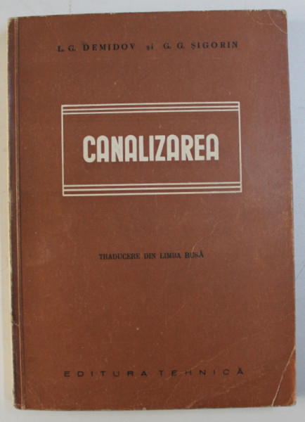 CANALIZAREA de L . G. DEMIDOV si G.G. SIGORIN , 1952