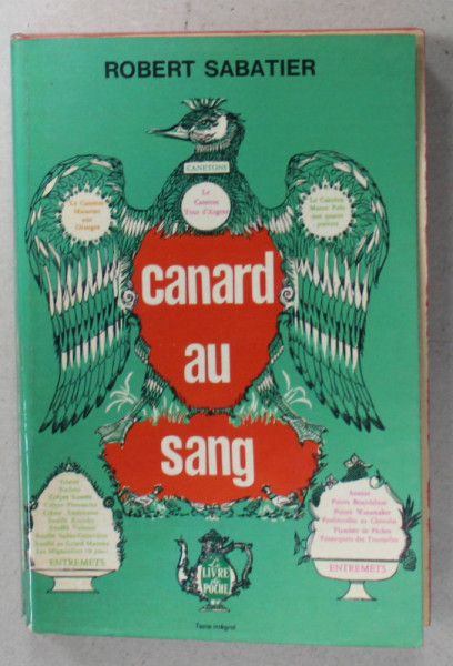 CANARD AU SANG par ROBERT SABATIER , roman , 1958