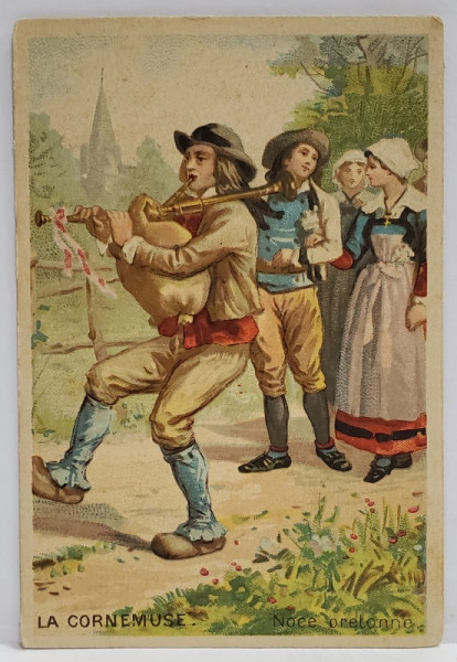 CANTARET LA CIMPOI  , CARTOLINA DE RECLAMA A FIRMEI DE INCALTAMINTE ' MARIA C. RADULESCU et CO. ' , BUCURESTI  , TEXT IN LIMBA ROMANA , CROMOLITOGRAFIE, INTERBELICA