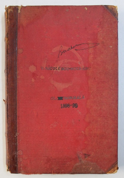 CANTURI VOCALE SI INSTRUMENTALE , CAIET CU PARTITURI , MANUSCRIS , 1898 - 1899
