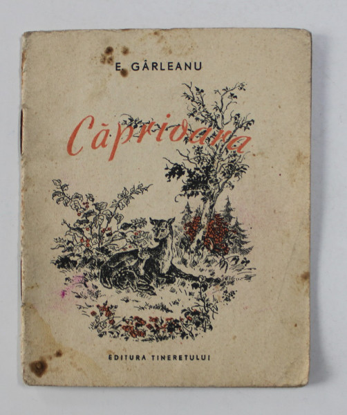 CAPRIOARA de E. GARLEANU , ilustratii de I. OLTES , 1954 , PREZINTA PETE SI URME DE UZURA *