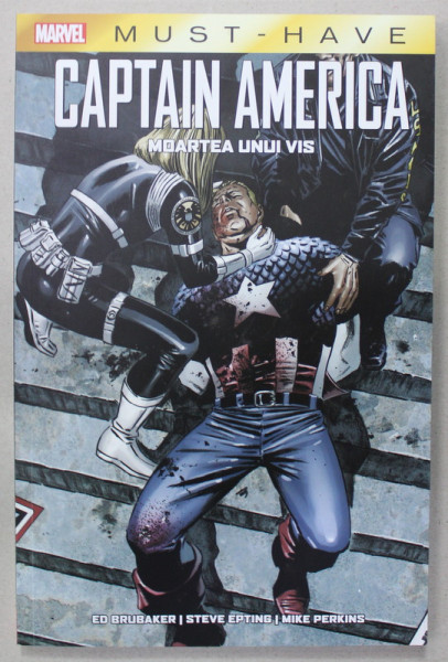 CAPTAIN AMERICA : MOARTEA UNUI VIS  de ED. BRUBAKER ...MIIKE PERKINS , SERIA MARVEL ,  2022 , BENZI DESENATE *