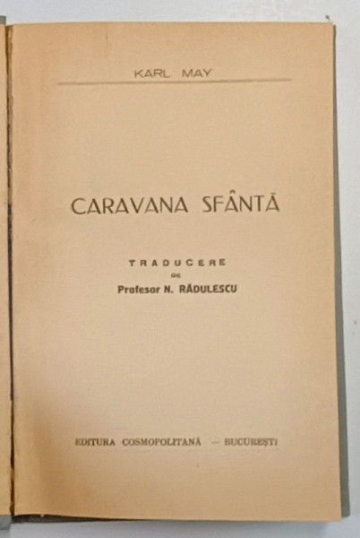 CARAVANA SFANTA de KARL MAY , 1944