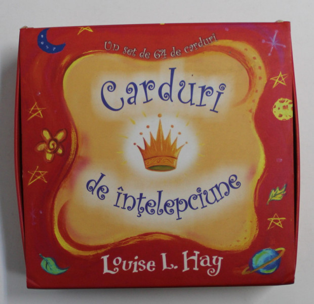 CARDURI DE INTELEPCIUNE de LOUISE L. HAY , SET DE 64 DE CARDURI , ANII '2000
