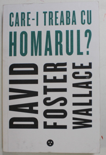 CARE - I TREABA CU HOMARUL ? de DAVID FOSTER WALLACE , 2017, MICI URME DE UZURA