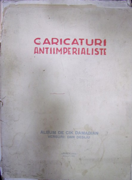 CARICATURI ANTIIMPERIALISTE de CIK DAMADIAN , 1959
