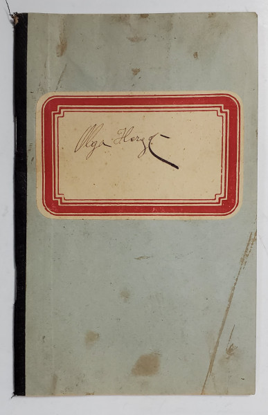 CARNET CU EVIDENTA LECTIILOR ASCULTATE SI NOTAREA ELEVILOR , SCRIS OLOGRAF , 1913
