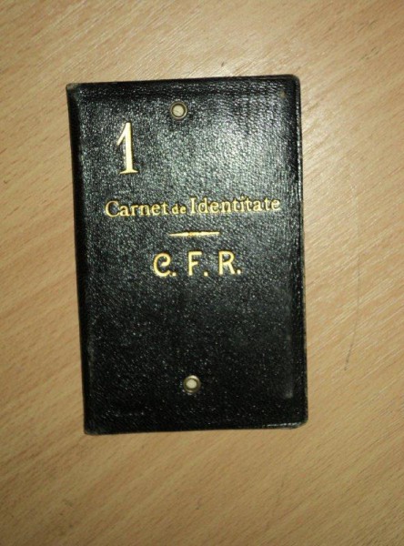 CARNET DE IDENTITATE C.F.R, 1913