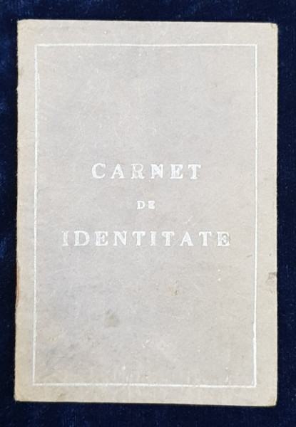 CARNET DE IDENTITATE  SI CARTE DE ALEGATOR EMIS DE PRIMARIA LOCALITATII VANATORII MICI , JUDETUL VLASCA , 14 IANUARIE 1931