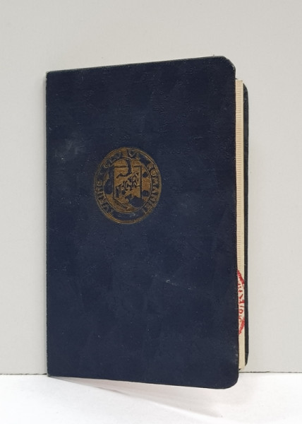 CARNET DE MEMBRU AL TOURING  - CLUBULUI ROMANIEI PE NUMELE FOTESCU CONSTANTIN , ELIBERAT IN 1937 , SEMNAT OLOGRAF DE MIHAI HARET , NEPOTUL LUI SPIRU HARET *