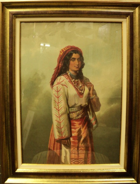 CAROL POPP DE SZATHMARI (1812-1887) - TANARA IN COSTUM NATIONAL