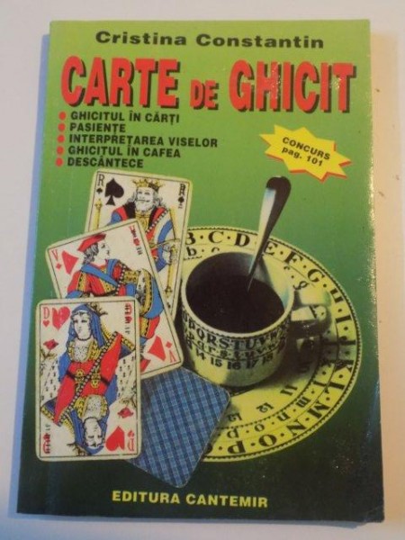 CARTE DE GHICIT de CRISTINA CONSTANTIN,1996
