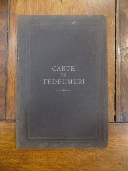 Carte de tedeumuri, Bucuresti 1879