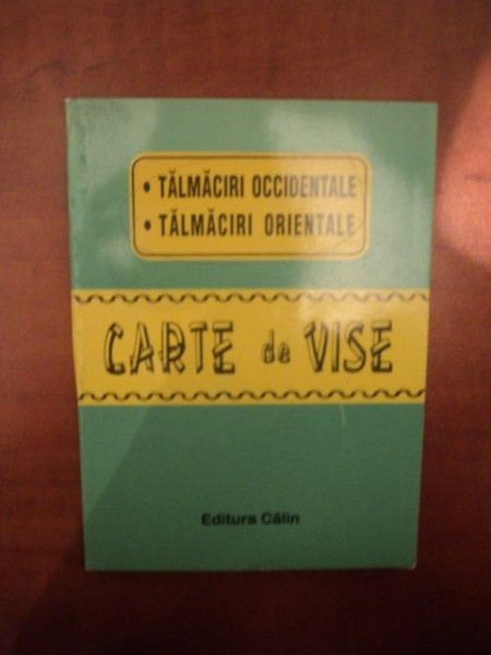 CARTE DE VISE , TALMACIRI OCCIDENTALE , TALMACIRI ORIENTALE  PREZINTA HALOURI DE APA