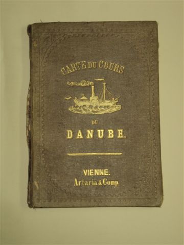 CARTE DU COUSR DU DANUBE, VIENA 1843
