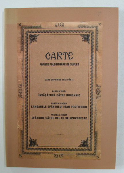 CARTE FOARTE FOLOSITOARE PENTRU SUFLET DESPRE SFANTA SPOVEDANIE , editie de CONSTANTIN COMAN , 2005