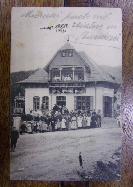 CARTE POSTALA - SINAIA RESTAURANTUL A. STOICESCU