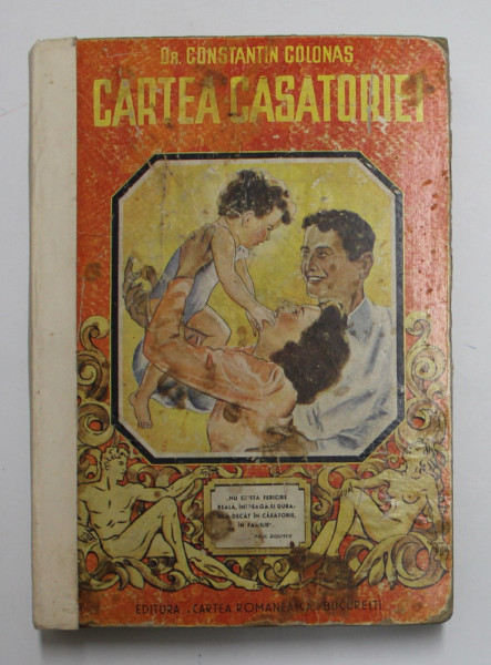 CARTEA CASATORIEI de CONSTANTIN COLONAS , 1940