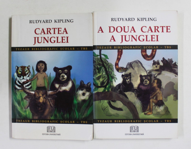 CARTEA JUNGLEI - A DOUA CARTE A JUNGLEI de RUDYARD KIPLING , VOLUMELE I - II , 2007