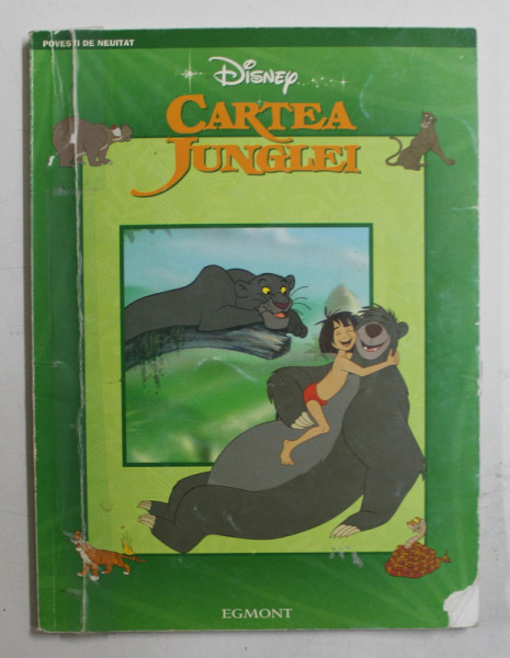 CARTEA JUNGLEI  - SERIA DISNEY , 2007 , COPERTA CU LIPSA LA COLT  SI URME DE UZURA *