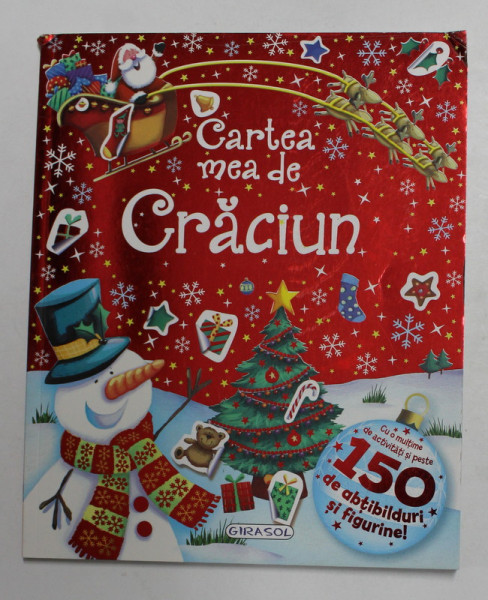 CARTEA MEA DE CRACIUN , ilustratii de SARAH PITT , 2020 , 150 DE ABTIBILDURI SI FIGURINE *