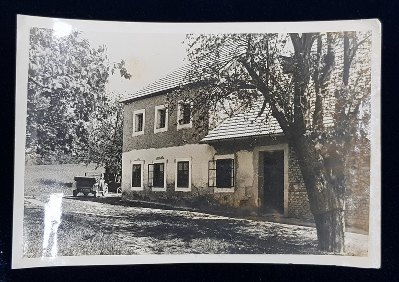 CASA IN CARE A COPILARIT CANCELARUL AUSTRIEI ENGELBERT DOLLFUSS , FOTOGRAFIE DE PRESA , MONOCROMA, PE HARTIE LUCIOASA , PERIOADA INTERBELICA