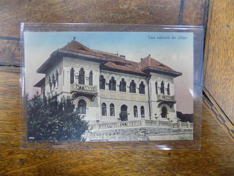 Casa nationala din Saliste, carte posta ilustrata