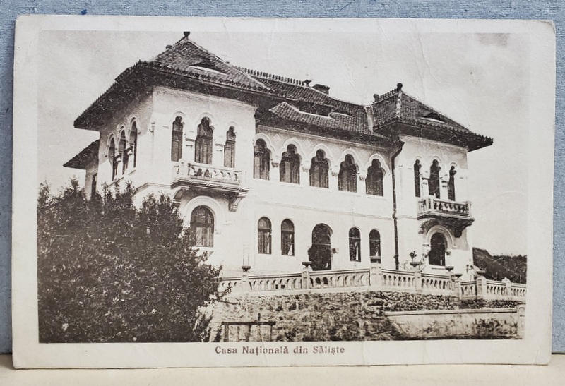 CASA NATIONALA DIN SALISTE , CARTE POSTALA , INCEPUTUL SEC. XX