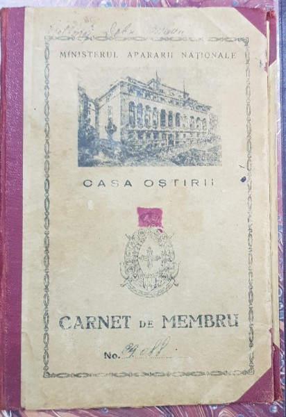 Casa Ostirii, Carnet de membru - 1943