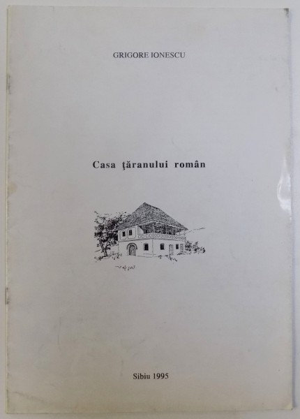 CASA TARANULUI ROMAN de GRIGORE IONESCU , SUPLIMENT AL REVISTEI TRANSILVANIA  nr. 1 - 2 ,  1995