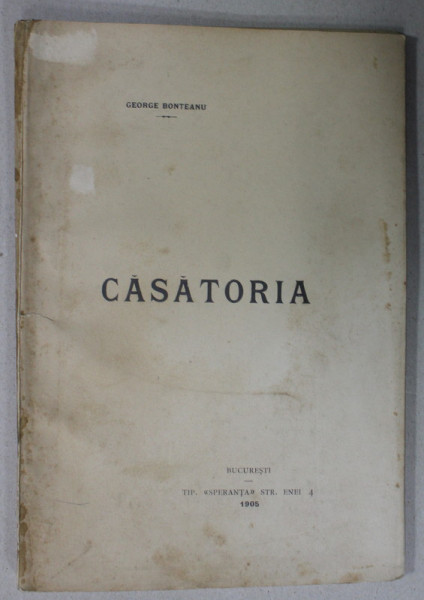 CASATORIA de GEORGE BONTEANU , STUDIU JURIDIC , 1905