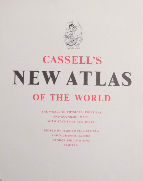 CASSELL'S NEW ATLAS OF THE WORLD edited by HAROLD FULLARD , 1961