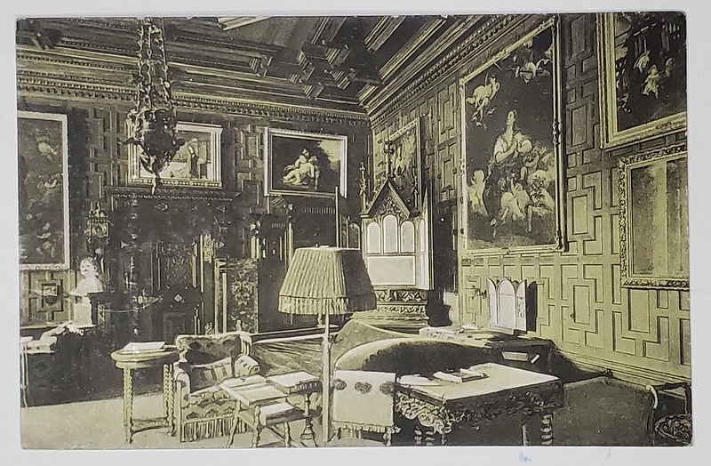CASTELUL PELES , ODAIA DE CULCARE A M.M.L.L. , CARTE POSTALA ILUSTRATA , INCEPUTUL SEC. XX