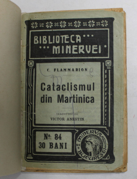 CATACLISMUL DIN MARTINICA de C. FLAMMARION , 1910