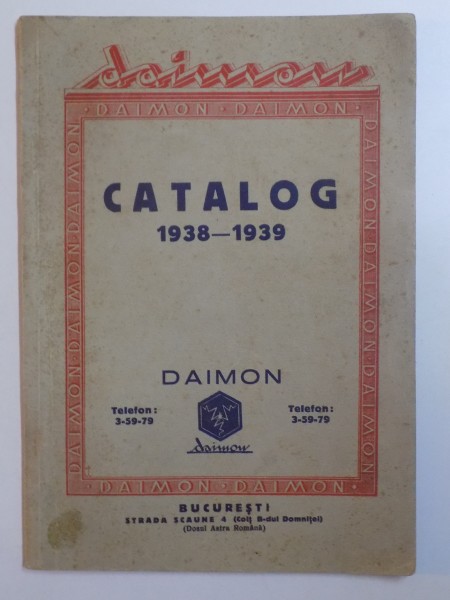 CATALOG 1938-1939: DIAMON