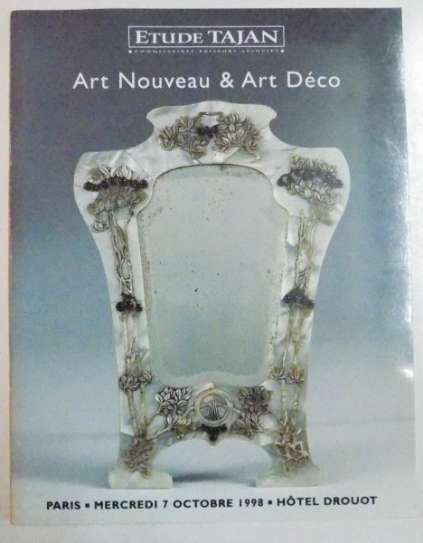 CATALOG DE LICITATIE , ART NOUVEANU & ART DECO , 7 OCTOBRE 1998