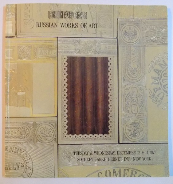CATALOG DE LICITATIE , RUSSIAN WORKS OF ART , 1977