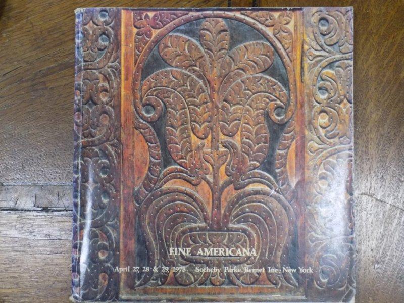 Catalog licitatie America Sotheby, New York, Ianuarie 27 29, 1978