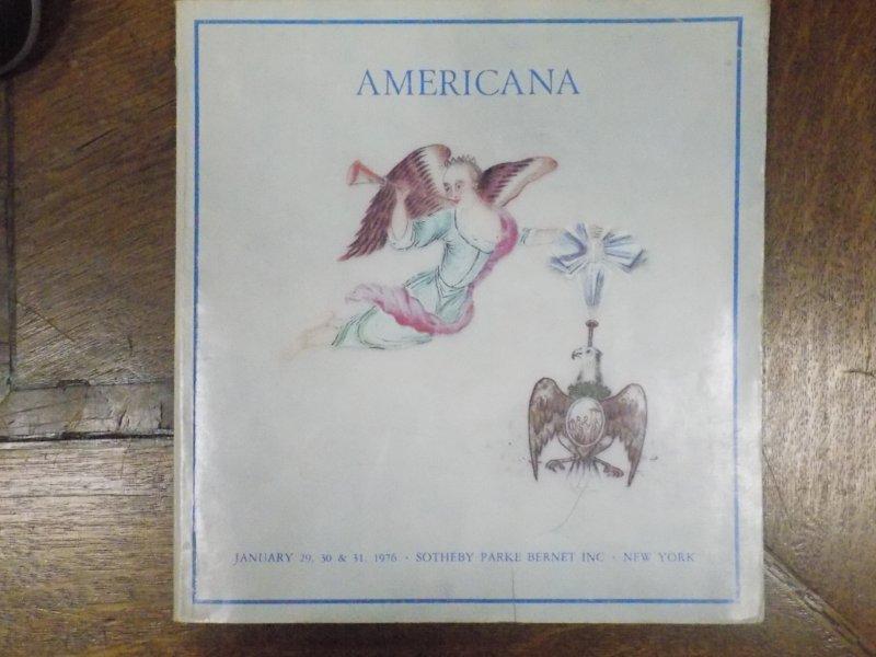 Catalog licitatie America Sotheby, New York, Ianuarie 29 31, 1976