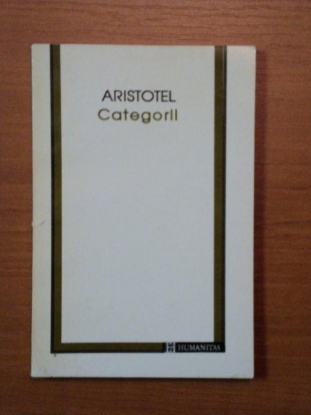 CATEGORII de ARISTOTEL , 1994