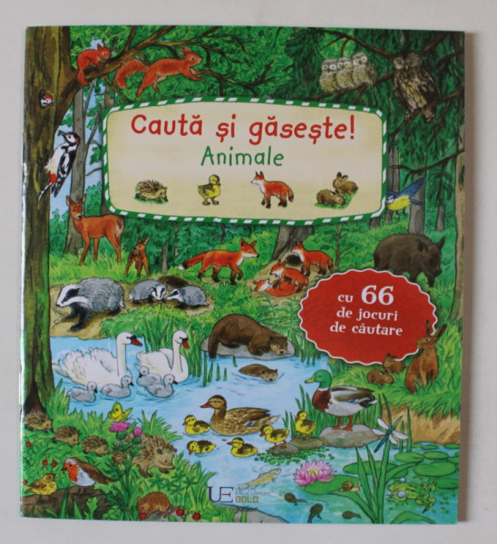 CAUTA SI GASESTE , ANIMALE , CU 66 DE JOCURI DE CAUTARE , 2023
