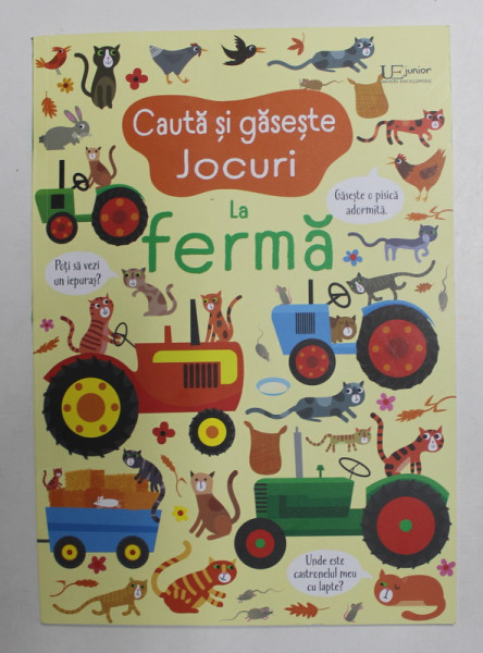 CAUTA SI GASESTE , JOCURI , LA FERMA , ilustratii de GARETH LUCAS , text de KIRSTEEN ROBSON , 2021