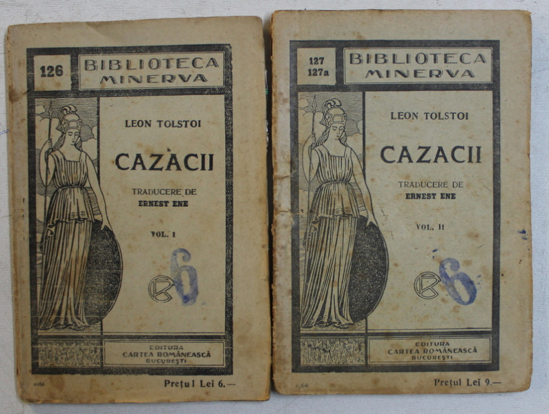 CAZACII de LEON TOLSTOI , VOL I - II , 1913