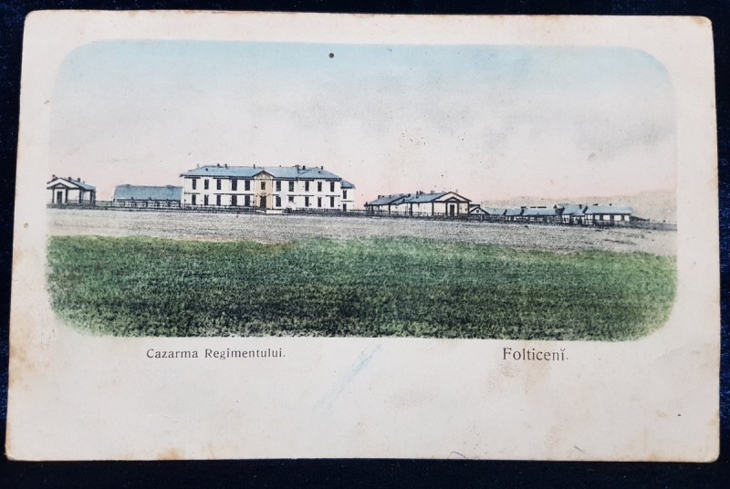 Cazarma Regimentului. Falticeni - CP Ilustrata