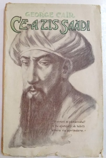 CE-A ZIS SAADI , NUVELE SI SCHITE de GEORGE CAIR , 1922
