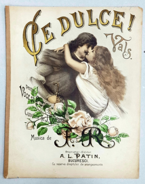 CE DULCE ! VALS - PARTITURA, CROMOLITOGRAFIE, cca. 1900